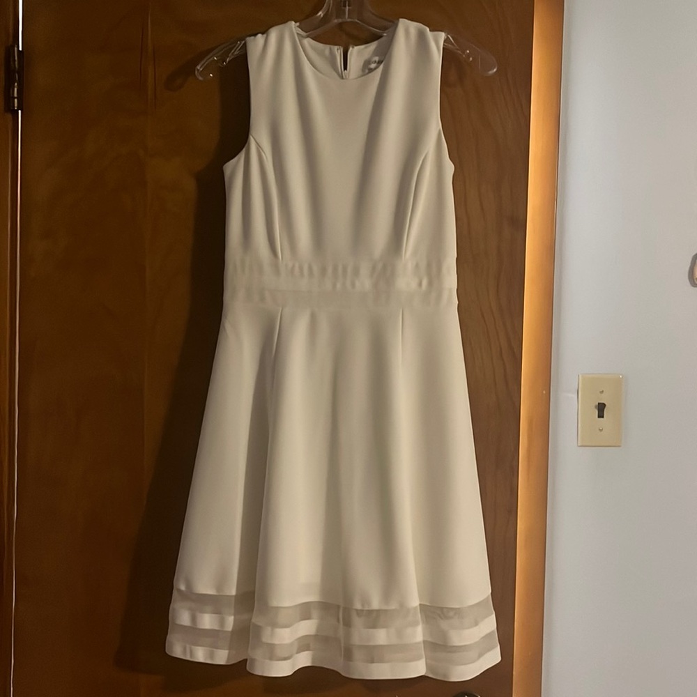 White Calvin Klein dress
